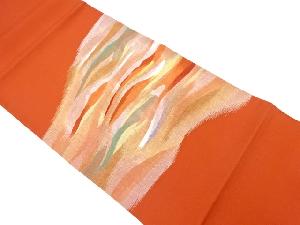 霞模様織り出し袋帯